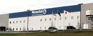 MonoSol manufacture of water-soluble files headquartered in Merrillville is expanding their DuneLand facility in Portage to increase their output by 15% and move to 24-hour, seven-days-a-week operations.