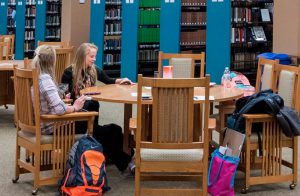 2017 Best University to Attain an MBA Purdue Northwest, also selected Best University for a Technical Degree. Students studying at the Purdue NW Westville campus library.