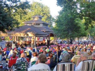 Northwest Indiana Symphony performs in Griffith’s Central Park as part of the 2017 South Shore Summer Music Festival.