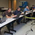Five manufacturers and Ivy Tech collaborated on a pilot program to train employees onsite in training space at the Winamac Coil Spring plant in Pulaski County.