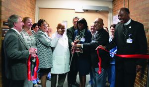 Ribbon cutting for maternal center