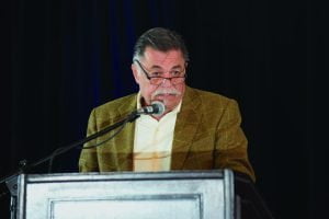 Scott Albanese speaks at E-Day Awards