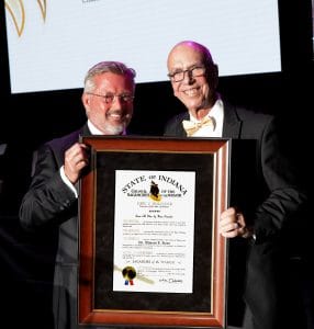 Chancellor Thomas L. Keon awarded Sagamore of the Wabash