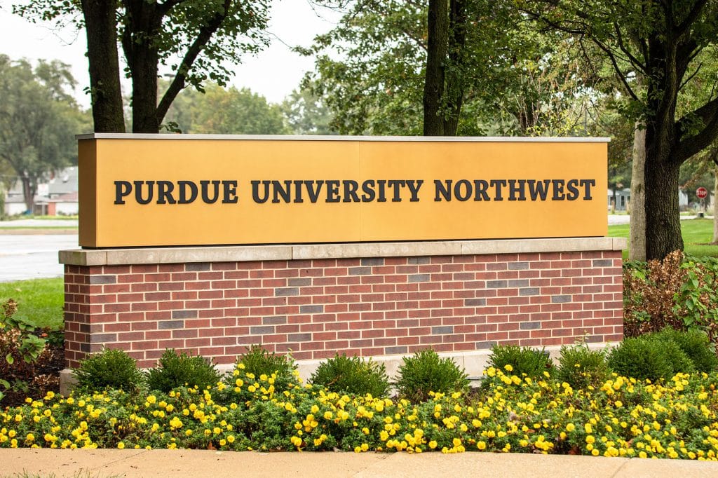 Purdue Northwest Landmark sign