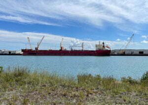 Ports of Indiana-Burns Harbor handles ocean ships, lake vessels and river barges on more than a mile of berthing area.