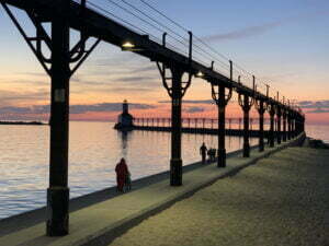 Michigan City’s Washington Park and its iconic lighthouse are a major tourism draw.