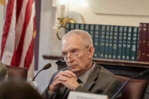 Rep. Jeff Thompson, R-Lizton, has a plan that will help homeowners with rising property tax bills (Monroe Bush for the Indiana Capital Chronicle)