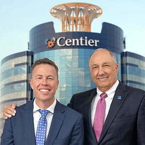 ChrisCampbell and Mike Schrage of Centier Bank